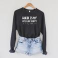 Where My Epic Love Story TBR Pile Book Reader Booktok Raglan Sleeve Sweatshirt Dark Grey Heather Where My Epic Love Story TBR Pile Book Reader Booktok Raglan Sleeve Sweatshirt Dark Grey Heather