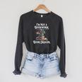 Fantasy Book Club Fun Quote Novelty Romance Reader Raglan Sleeve Sweatshirt Dark Grey Heather