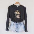 Fantasy Dragon & Books Magical Reader Raglan Sleeve Sweatshirt Dark Grey Heather Fantasy Dragon & Books Magical Reader Raglan Sleeve Sweatshirt Dark Grey Heather