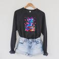 Fantasy Dragon Reading Books Bookworm Raglan Sleeve Sweatshirt Dark Grey Heather