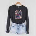 Fantasy Drama Tragedy Cute Cat Book Lover Readers Librarians Raglan Sleeve Sweatshirt Dark Grey Heather Fantasy Drama Tragedy Cute Cat Book Lover Readers Librarians Raglan Sleeve Sweatshirt Dark Grey Heather