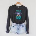 Fantasy Novel Character This Is My Book Character Costume Raglan Sleeve Sweatshirt Dark Grey Heather