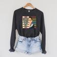Feminist Ruth Bader Ginsburg RBG Quote Girl With Book Women Raglan Baseball Tee Raglan Sleeve Sweatshirt Dark Grey Heather