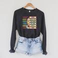 Feminist Ruth Bader Ginsburg RBG Quote Girl With Book Women Raglan Sleeve Sweatshirt Dark Grey Heather