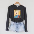 The Goonies Sloth Pop Art Comic Book Illustration 80's Movie Raglan Sleeve Sweatshirt Dark Grey Heather