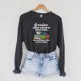 Grandma Cannot Survive On Books Alone She Also Needs Yarn Raglan Sleeve Sweatshirt Dark Grey Heather