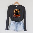 Halloween Cat Reading Books Spooky Cat Reader Teachers For Men Women Kids Raglan Sleeve Sweatshirt Dark Grey Heather Halloween Cat Reading Books Spooky Cat Reader Teachers For Men Women Kids Raglan Sleeve Sweatshirt Dark Grey Heather
