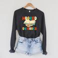 Hooked On Books Retro Reader Raglan Sleeve Sweatshirt Dark Grey Heather Hooked On Books Retro Reader Raglan Sleeve Sweatshirt Dark Grey Heather