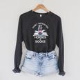 Horse Lovers Easily Distracted By Horses And Books Raglan Sleeve Sweatshirt Dark Grey Heather