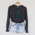 Hot Girls Read Books Bookworm Librarian Humor Raglan Sleeve Sweatshirt Dark Grey Heather