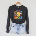 HUGvyn Preppy 100 Days In The Books Teacher Reading Coffee Raglan Sleeve Sweatshirt Dark Grey Heather HUGvyn Preppy 100 Days In The Books Teacher Reading Coffee Raglan Sleeve Sweatshirt Dark Grey Heather