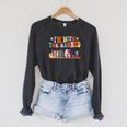 I'm With The Banned Book Readers I Read Banned Books Raglan Sleeve Sweatshirt Dark Grey Heather