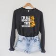 I'm All Booked This Weekend Book Lovers Avid Readers Reading Raglan Sleeve Sweatshirt Dark Grey Heather