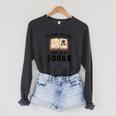 I'm Done Peopling Where Are My Books Raglan Sleeve Sweatshirt Dark Grey Heather