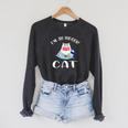 I'm An Indoor Cat I Drink Coffee Read Books Play Games Raglan Sleeve Sweatshirt Dark Grey Heather