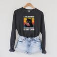 I'm Retired Reading Books Is My Job Cat Reader Raglan Sleeve Sweatshirt Dark Grey Heather