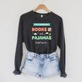 If IT Involves Books And Pajamas Count Me In Literary Reader Raglan Sleeve Sweatshirt Dark Grey Heather If IT Involves Books And Pajamas Count Me In Literary Reader Raglan Sleeve Sweatshirt Dark Grey Heather