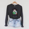 Its A Good Day To Read Book Lover Cute Pig And Elephant Raglan Sleeve Sweatshirt Dark Grey Heather