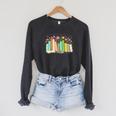 It's a Good Day To Read Book Outfit Raglan Sleeve Sweatshirt Dark Grey Heather