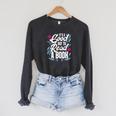 It's Good Day To Read A Book Raglan Sleeve Sweatshirt Dark Grey Heather It's Good Day To Read A Book Raglan Sleeve Sweatshirt Dark Grey Heather