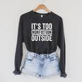 Its Too Nonfiction Outside Book Lovers Reading Joke Raglan Sleeve Sweatshirt Dark Grey Heather Its Too Nonfiction Outside Book Lovers Reading Joke Raglan Sleeve Sweatshirt Dark Grey Heather