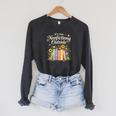 It's Too Nonfiction Outside Reading Book Lover Humor Raglan Sleeve Sweatshirt Dark Grey Heather
