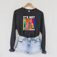 Its Not Hoarding If Its Books Book Reading Raglan Sleeve Sweatshirt Dark Grey Heather