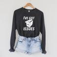 I'Ve Got Issues T Shirt For Comic Book Collector Raglan Sleeve Sweatshirt Dark Grey Heather