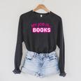 My Job Is Books Raglan Sleeve Sweatshirt Dark Grey Heather