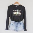 Just A Bookish Goose Bunny Easter Day Reading Book Lover Raglan Sleeve Sweatshirt Dark Grey Heather Just A Bookish Goose Bunny Easter Day Reading Book Lover Raglan Sleeve Sweatshirt Dark Grey Heather