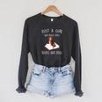 Just a Girl Loves Books And Dogs Reading Book Raglan Sleeve Sweatshirt Dark Grey Heather Just a Girl Loves Books And Dogs Reading Book Raglan Sleeve Sweatshirt Dark Grey Heather