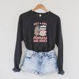 Just A Girl Who Loves Horses And Books Reading Animal Horse Raglan Sleeve Sweatshirt Dark Grey Heather Just A Girl Who Loves Horses And Books Reading Animal Horse Raglan Sleeve Sweatshirt Dark Grey Heather
