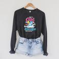 Just A Girl Who Loves Unicorns And Books Animal Reading Raglan Sleeve Sweatshirt Dark Grey Heather