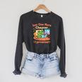 Just One More Chapter Bookish Book Kawaii Frog Reading Book Raglan Sleeve Sweatshirt Dark Grey Heather
