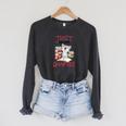 Just One More Chapter- I Love Reading Book And Meow Raglan Sleeve Sweatshirt Dark Grey Heather