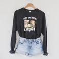 Just One More Chapter Reading Book Lover Bookish Humor Raglan Sleeve Sweatshirt Dark Grey Heather Just One More Chapter Reading Book Lover Bookish Humor Raglan Sleeve Sweatshirt Dark Grey Heather
