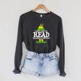 I Just Like To Read READING ELF Book Lover Christmas Holiday Raglan Sleeve Sweatshirt Dark Grey Heather I Just Like To Read READING ELF Book Lover Christmas Holiday Raglan Sleeve Sweatshirt Dark Grey Heather