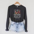 I Just Want To Read Books & Pet Cats Cats And Books Raglan Sleeve Sweatshirt Dark Grey Heather