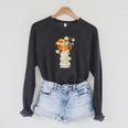 Kawaii Octopus Bookworm Fun Reading Tee For Book Lovers Premium Tri-Blend Raglan Sleeve Sweatshirt Dark Grey Heather