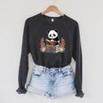 Kawaii Panda Book Lover Reading Books Panda Librarian Raglan Sleeve Sweatshirt Dark Grey Heather Kawaii Panda Book Lover Reading Books Panda Librarian Raglan Sleeve Sweatshirt Dark Grey Heather