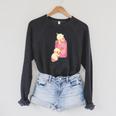 Kewpie Baby Magic Spell Book Witchcraft Halloween Gothic Raglan Sleeve Sweatshirt Dark Grey Heather