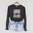 Library Assistant Books Librarian Associate Curator Keeper Raglan Sleeve Sweatshirt Dark Grey Heather Library Assistant Books Librarian Associate Curator Keeper Raglan Sleeve Sweatshirt Dark Grey Heather