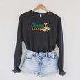 Library Carin Library Reader Book Worm Raglan Sleeve Sweatshirt Dark Grey Heather