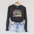 Library Reading Lovers It's Good Day To Read Book Raglan Sleeve Sweatshirt Dark Grey Heather Library Reading Lovers It's Good Day To Read Book Raglan Sleeve Sweatshirt Dark Grey Heather