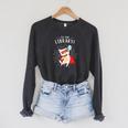 To The Library Superhero Book Cat Lover Librarian Raglan Sleeve Sweatshirt Dark Grey Heather