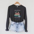 Life Is Better With Coffee Cats And Books For Cats Lover Raglan Sleeve Sweatshirt Dark Grey Heather