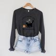 Life Is Better With Tea Cats And Books Cat Sayings Raglan Sleeve Sweatshirt Dark Grey Heather