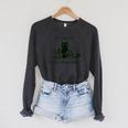 Life With Book Reading Cats And Coffee Ironic Kitty Raglan Sleeve Sweatshirt Dark Grey Heather