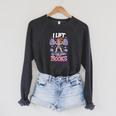 Lift So I Can Carry More Books Reading Lovers Workout Girl Raglan Sleeve Sweatshirt Dark Grey Heather