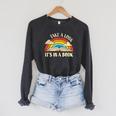 Take A Look Its In A Book Lover Bookworm Reading Books Raglan Sleeve Sweatshirt Dark Grey Heather
